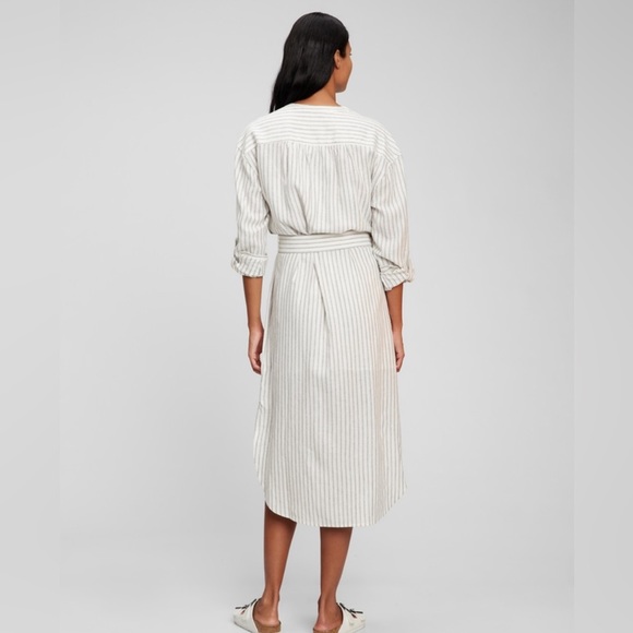 Gap Stripe Shirt Dress Size M - Picture 2 of 7